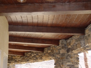 Exterior Faux wood beams -Realm of Design