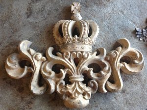 Hand-Crafted wall cartouche